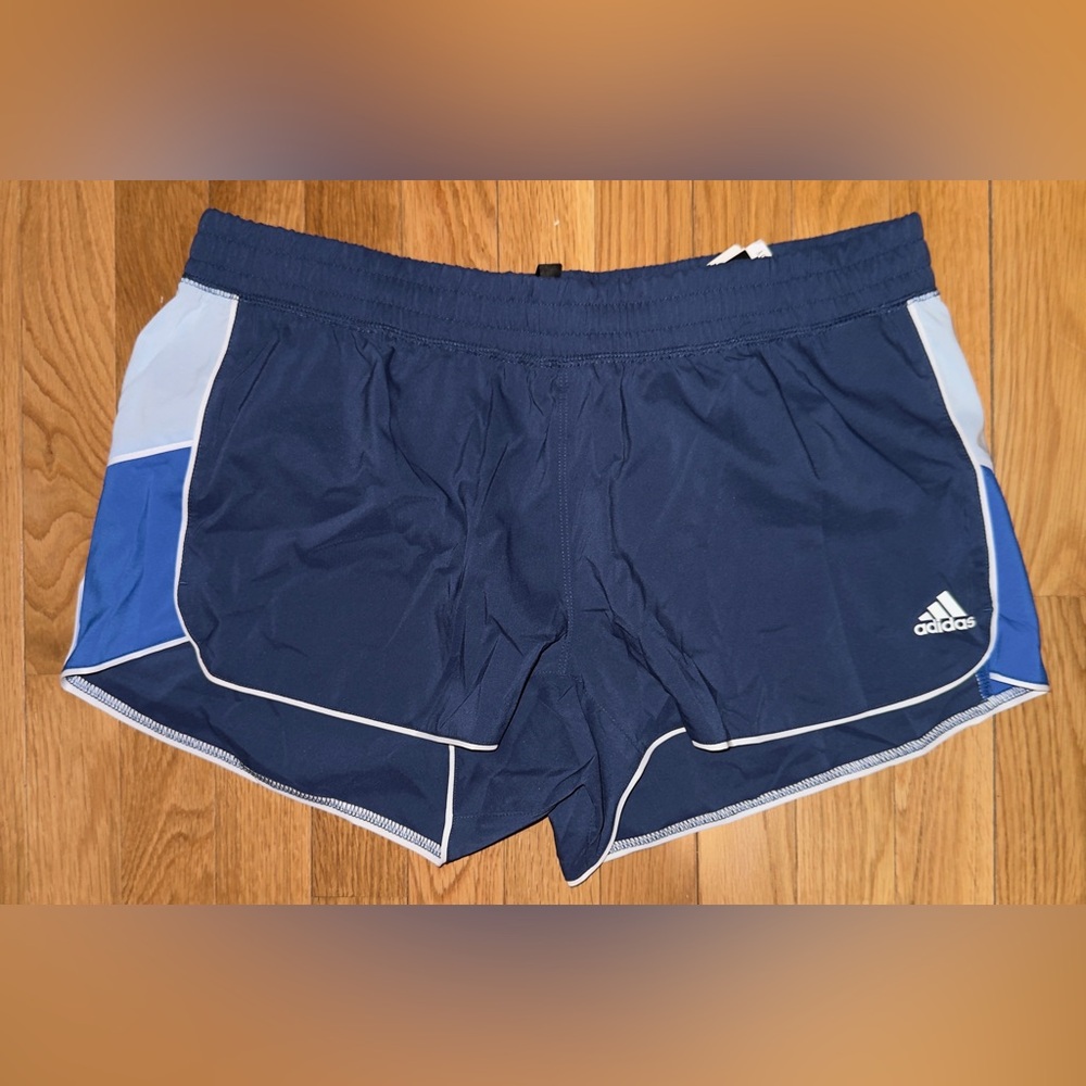 Adidas Blue Moisture Wicking Aeroready Training Running Shorts. Size L.